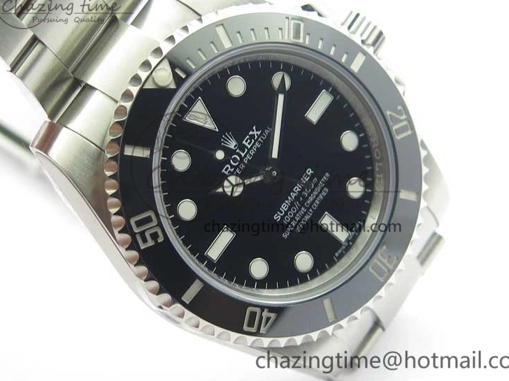 AAA Replica Watches 2989 No 904L 1:1 A Edition Black Bracelet Submariner on Best Date Ceramic Original SS ZZF 114060 1229